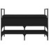 Banco zapatero madera de ingeniería negro 85,5x42x57,5