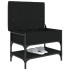 Banco zapatero madera de ingeniería negro 62x42x45