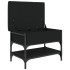 Banco zapatero madera de ingeniería negro 62x42x45