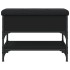 Banco zapatero madera de ingeniería negro 62x42x45