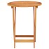 Mesa jardín plegable madera maciza de eucalipto Ø60x75