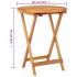 Mesa jardín plegable madera maciza de eucalipto Ø60x75