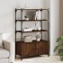 Librería 3 estantes madera ingeniería marrón 70x30x109,5