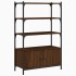 Librería 3 estantes madera ingeniería marrón 70x30x109,5