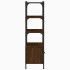 Librería 3 estantes madera ingeniería marrón 70x30x109,5