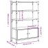 Librería 3 estantes madera ingeniería marrón 70x30x109,5