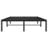 Estructura de cama sin colchón metal negro 120x190