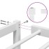 Estructura de cama sin colchón metal blanco 120x200