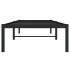 Estructura de cama de metal negro 80x200