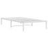 Estructura de cama sin colchón metal blanco 100x190