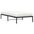 Estructura de cama sin colchón metal negro 100x200