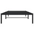 Estructura de cama sin colchón metal negro 100x200