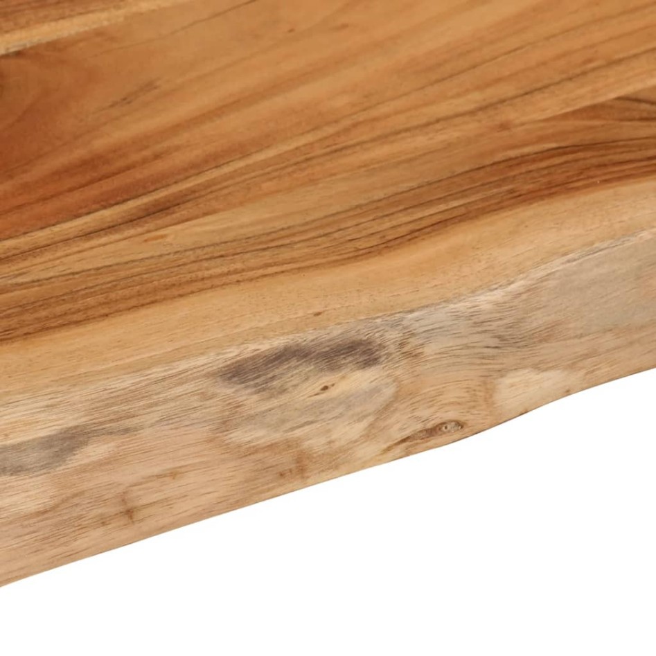 Tablero rectangular madera de acacia borde vivo 90x40x2,5