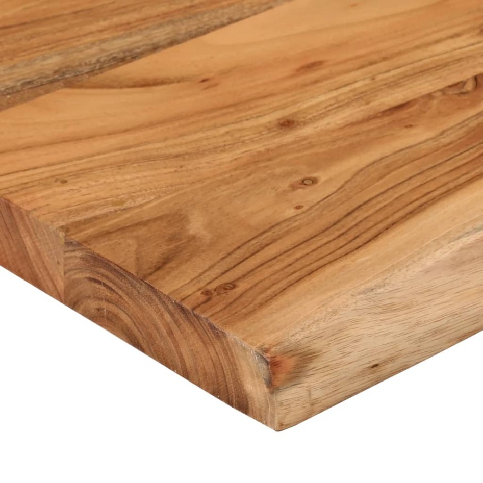 Tablero rectangular madera de acacia borde vivo 90x40x2,5