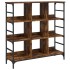Aparador de madera de ingeniería marrón ahumado 102x32x103,5