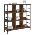 Aparador de madera de ingeniería marrón ahumado 102x32x103,5