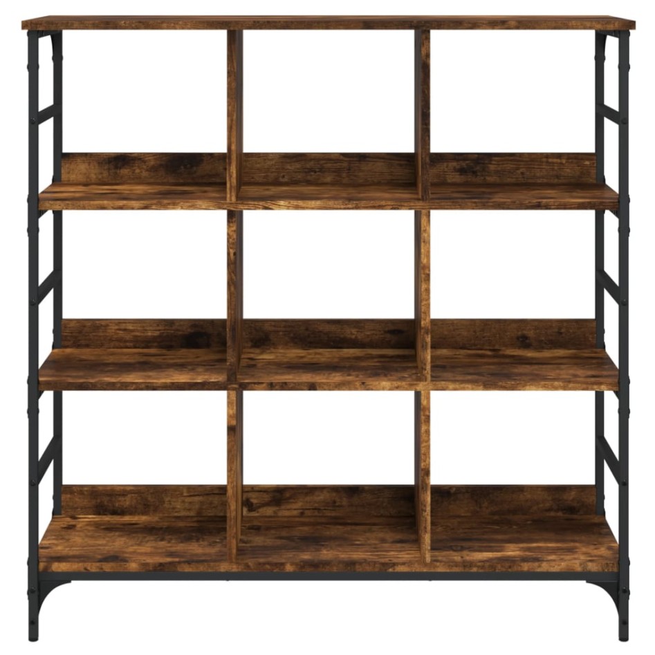 Aparador de madera de ingeniería marrón ahumado 102x32x103,5