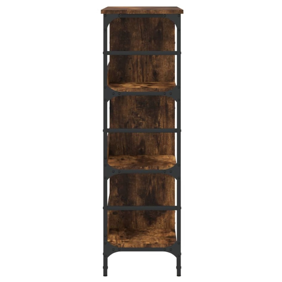 Aparador de madera de ingeniería marrón ahumado 102x32x103,5