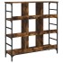 Aparador de madera de ingeniería marrón ahumado 102x32x103,5