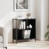 Estantería madera de ingeniería negro 72x28x77,5