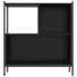 Estantería madera de ingeniería negro 72x28x77,5