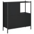 Estantería madera de ingeniería negro 72x28x77,5