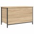 Banco almacenaje madera ingeniería roble Sonoma 80x42,5x50