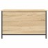 Banco almacenaje madera ingeniería roble Sonoma 80x42,5x50