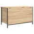 Banco almacenaje madera ingeniería roble Sonoma 80x42,5x50