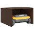 Caseta robot cortacésped ratán sintético marrón 86x90x52/57