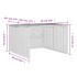 Caseta robot cortacésped ratán sintético marrón 86x90x52/57