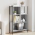 Estantería madera de ingeniería gris Sonoma 72x28x109