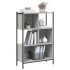Estantería madera de ingeniería gris Sonoma 72x28x109