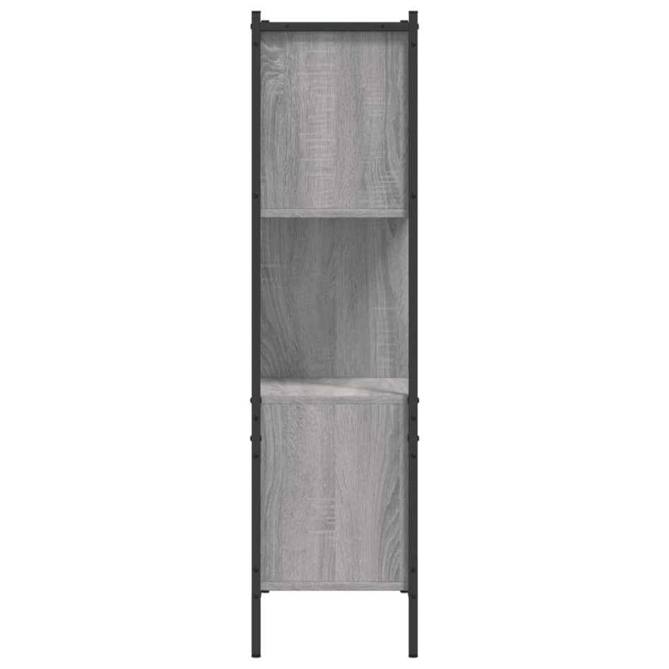 Estantería madera de ingeniería gris Sonoma 72x28x109