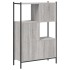 Estantería madera de ingeniería gris Sonoma 72x28x109