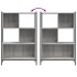 Estantería madera de ingeniería gris Sonoma 72x28x109