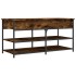 Banco zapatero madera ingeniería roble ahumado 100x42,5x50