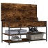 Banco zapatero madera ingeniería roble ahumado 100x42,5x50