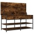 Banco zapatero madera ingeniería roble ahumado 100x42,5x50