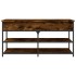Banco zapatero madera ingeniería roble ahumado 100x42,5x50