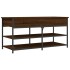 Banco zapatero madera de ingeniería marrón roble 100x42,5x50