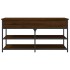 Banco zapatero madera de ingeniería marrón roble 100x42,5x50