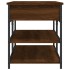 Banco zapatero madera de ingeniería marrón roble 100x42,5x50