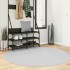 Alfombra de pelo corto suave lavable HUARTE gris Ø 160