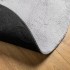 Alfombra de pelo corto suave lavable HUARTE gris Ø 160