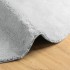 Alfombra de pelo corto suave lavable HUARTE gris Ø 160