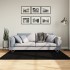 Alfombra de pelo corto suave lavable HUARTE negro 120x170