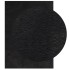 Alfombra de pelo corto suave lavable HUARTE negro 120x170