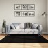 Alfombra de pelo corto suave lavable HUARTE negro 160x160