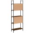 Librería de 5 estantes madera roble ahumado 60,5x24x166,5